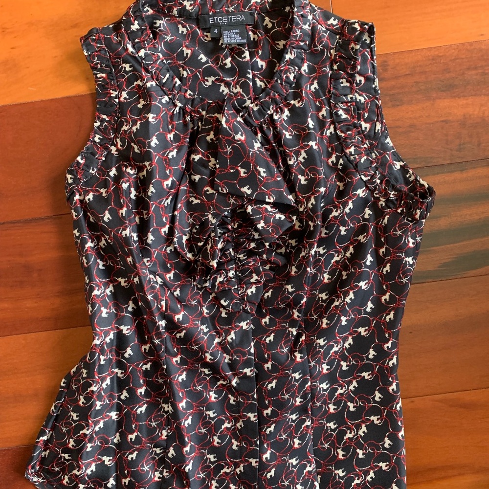 Etcetera Equestrian blouse size 4